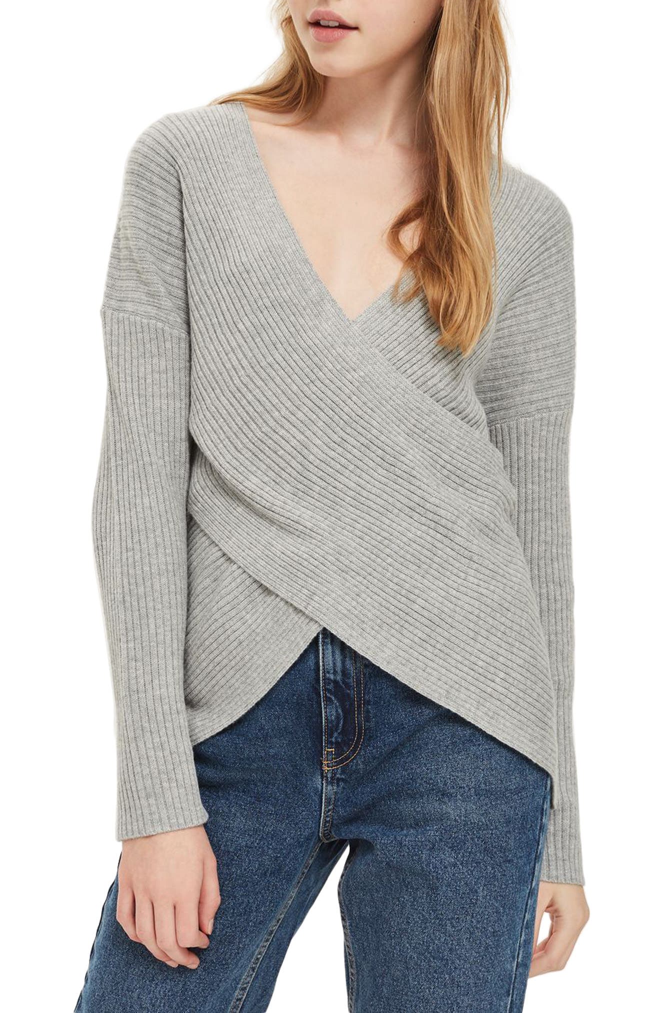 Wrap Front Sweater Nordstrom