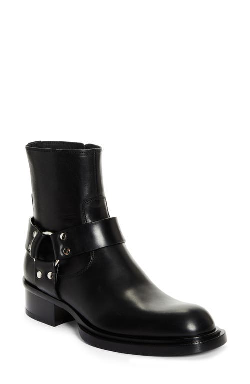 Shop Alexander Mcqueen Harness Boot In Black/silver