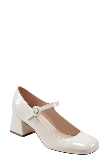 Shop Marc Fisher Ltd Nessily Mary Jane Pump In Ivory