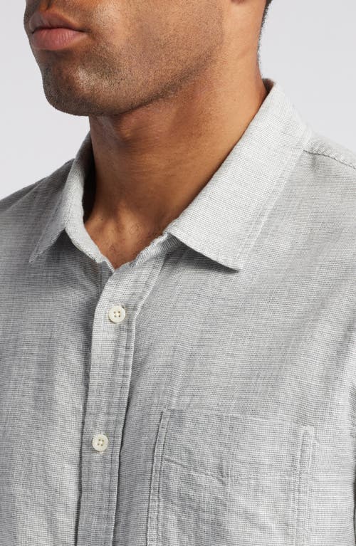 Shop Rails Wyatt Crosshatch Button-up Shirt In Platinum Etch