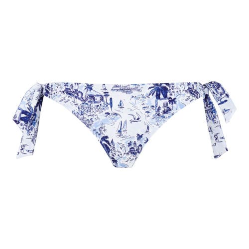 Shop Vilebrequin Bottom Riviera Side Tie Bikini In Encre