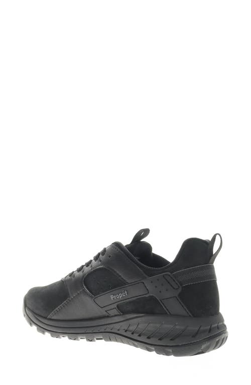 Propét Visper Waterproof Sneaker In Black Suede