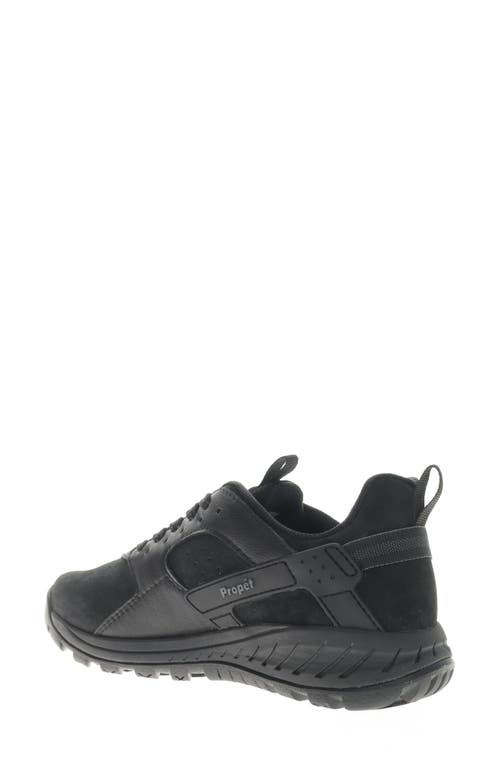 Shop Propét Visper Waterproof Sneaker In Black Suede