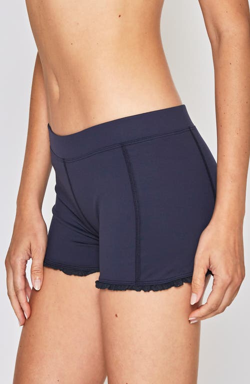 L'etoile Sport Lace Trim Shorts In Navy