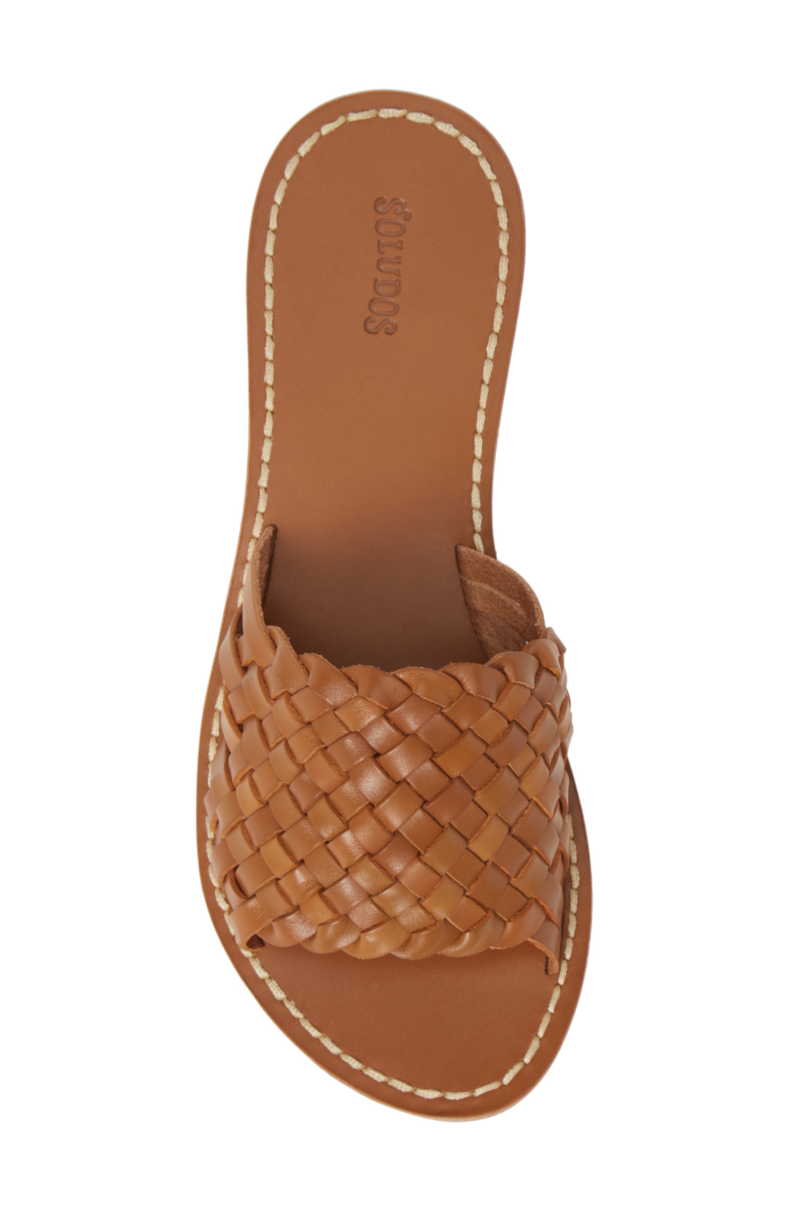 soludos woven slide sandal