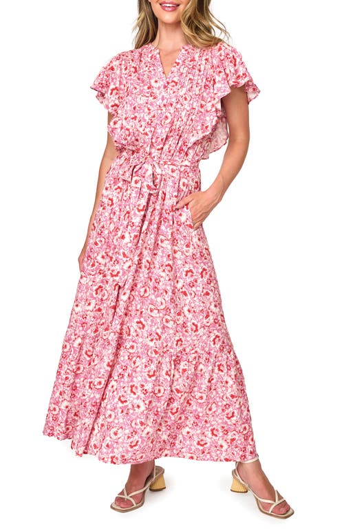 Shop Gibsonlook The Grace Floral Maxi Dress In Rose Bouquet Floral