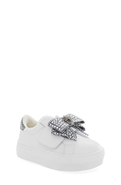 Kurt Geiger London Kids' Mini Laney Bow Sneaker White at Nordstrom