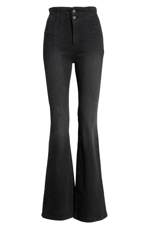Free People We The Free Jayde Flare Jeans In Black
