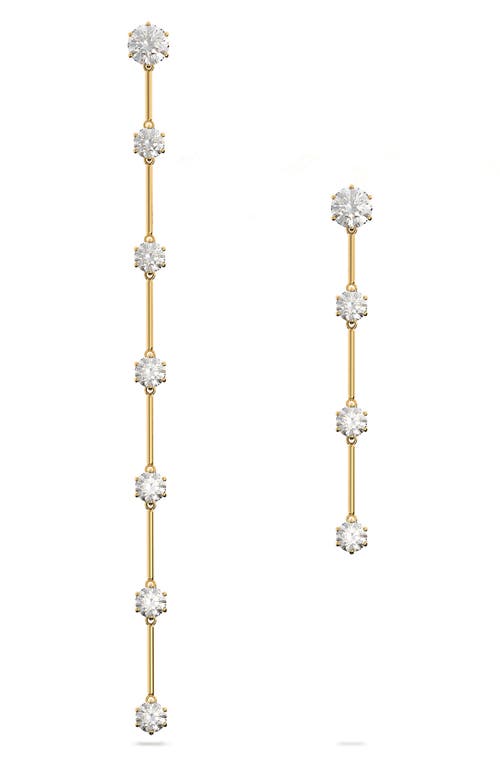 Swarovski Constella Asymmetric Drop Earrings in Gold at Nordstrom