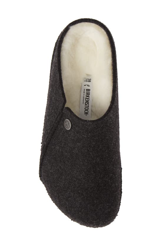 Shop Birkenstock Zermatt Genuine Shearling Lined Slipper In Dark Gray