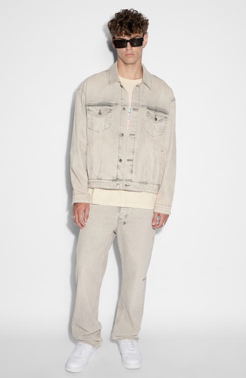 Shop Ksubi Pluto Oh G Denim Jacket In Grey