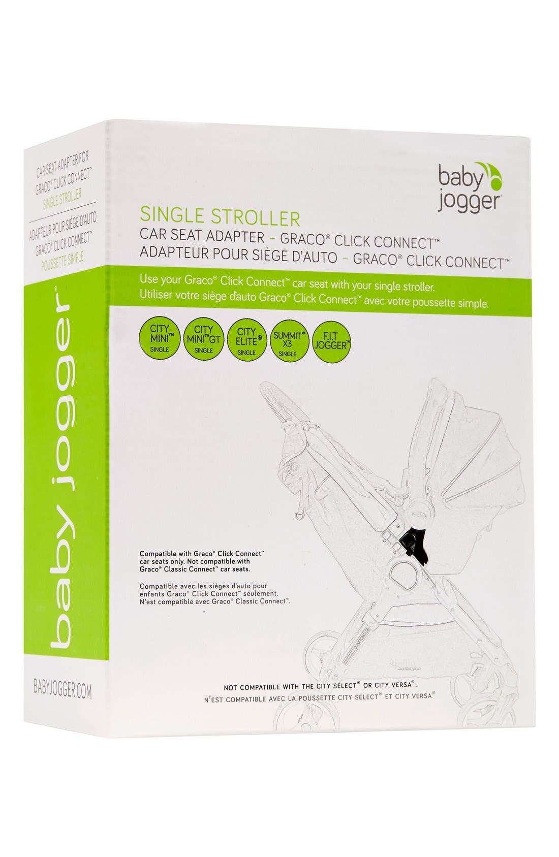 baby jogger single stroller car seat adapter
