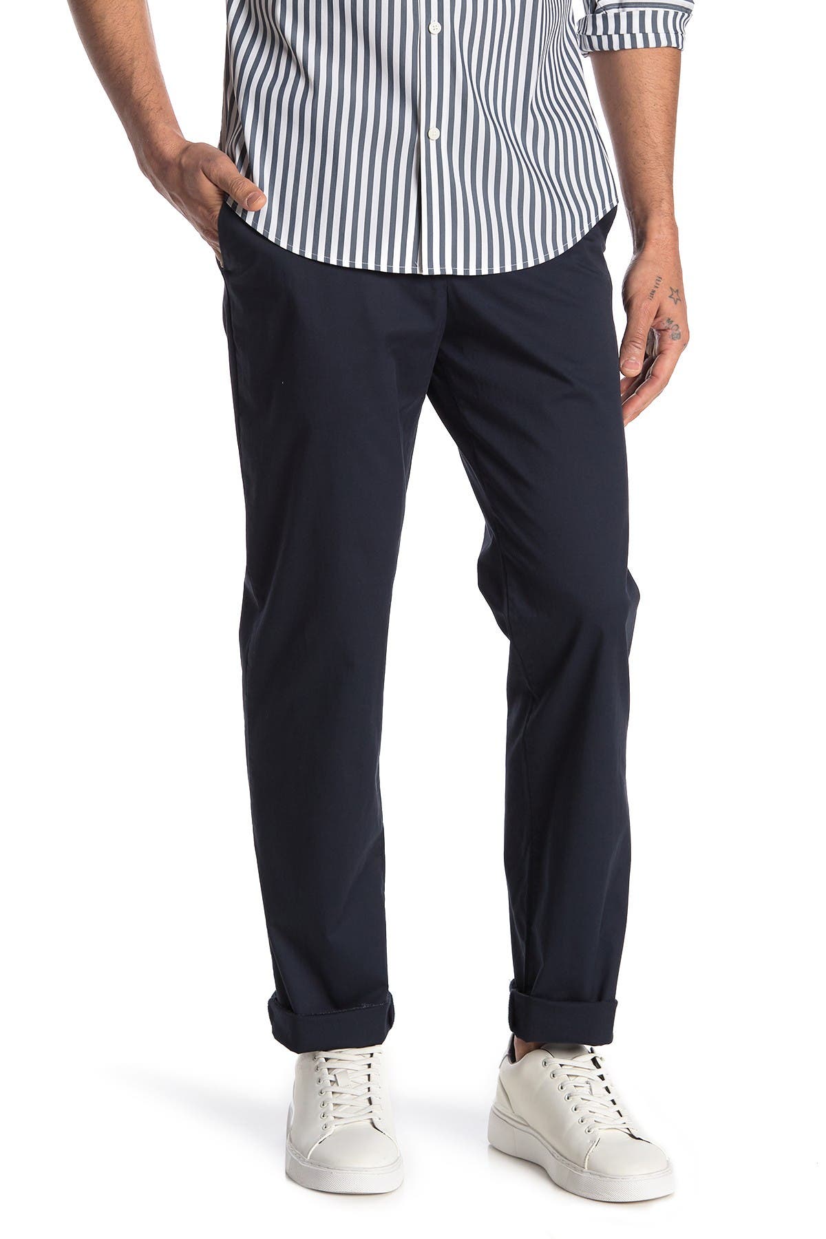 calvin klein men's refined stretch slim fit chinos