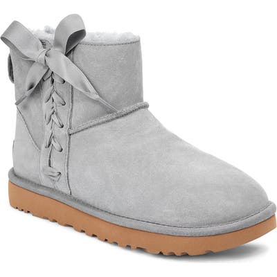 UGG Classic Lace-Up Mini Boot, Grey