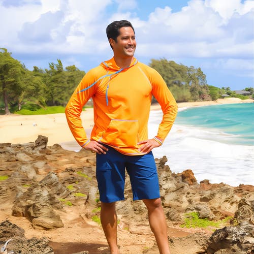 Uv Skinz Coastal Board Shorts In Dark Navy