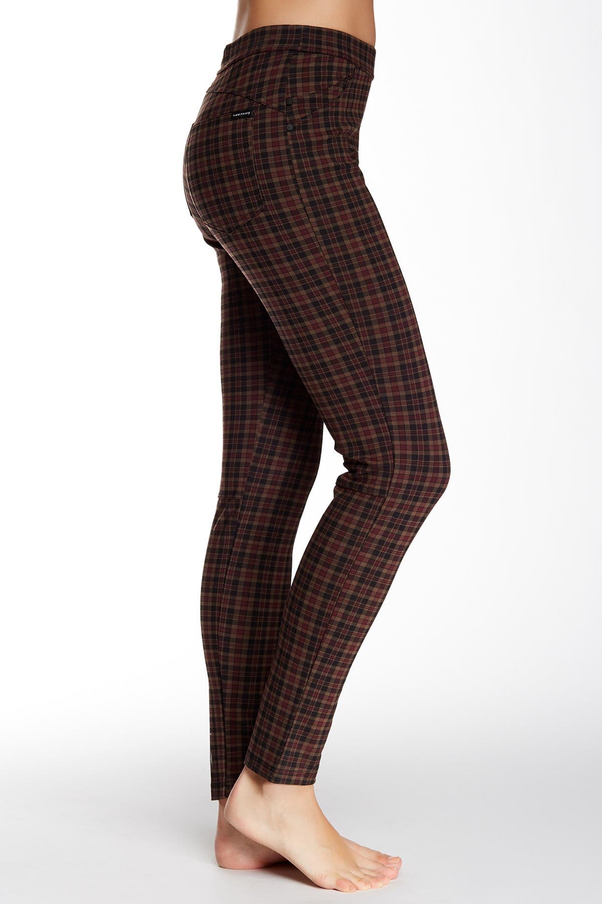 sanctuary grease plaid leggings