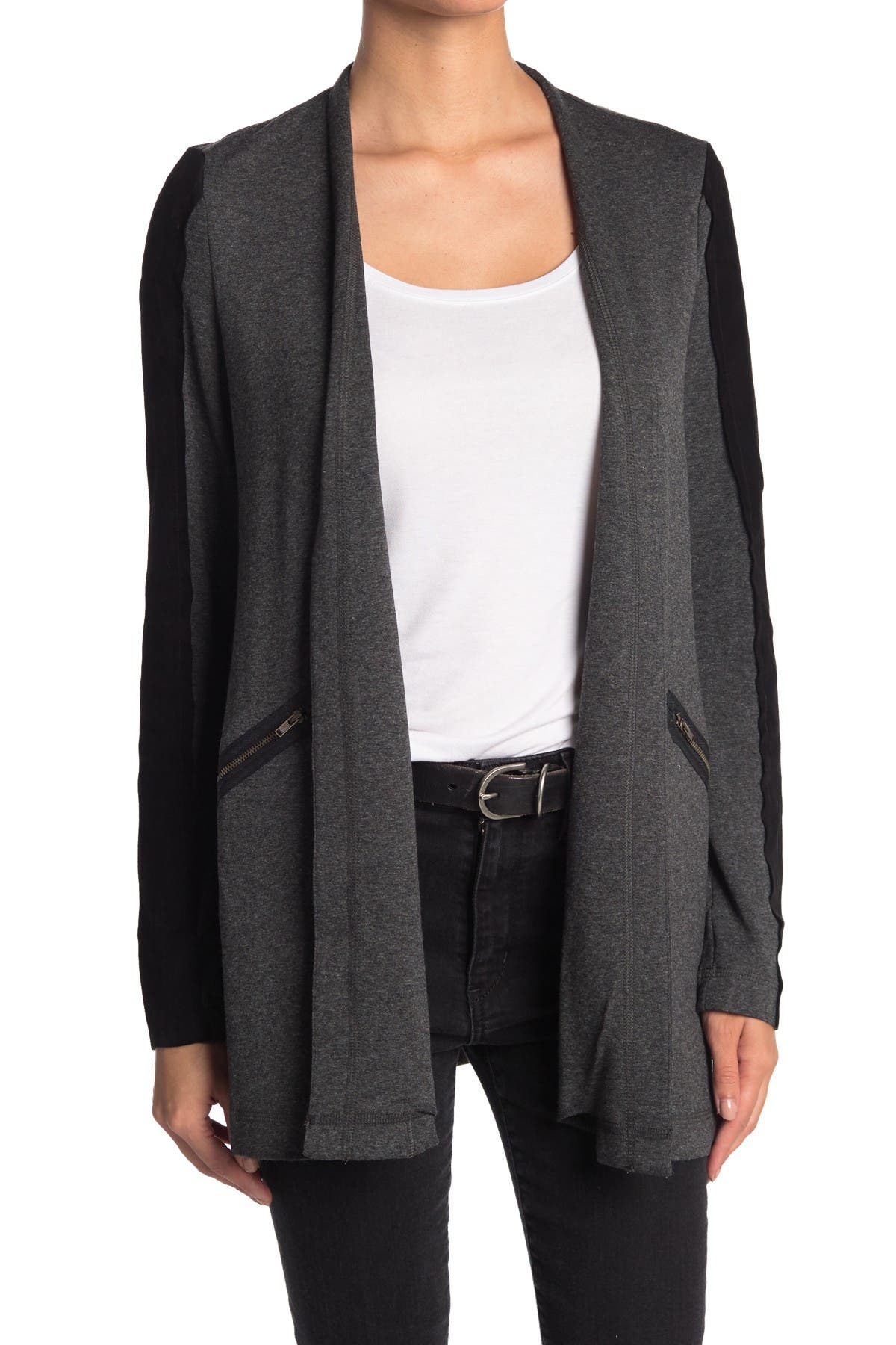 cardigan with zipper pockets