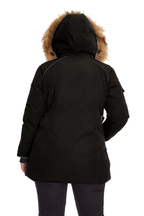 Alpine North Glacier Plus Women's Vegan Down (recycled) Parka (plus Size) In Black