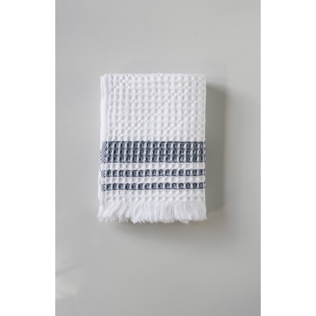 Mungo Organic Belgian Waffle Hand Towels Set Of 2 In Ink