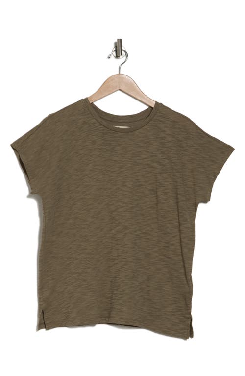 Shop Madewell Gauze Slub Knit T-shirt In Distant Surplus