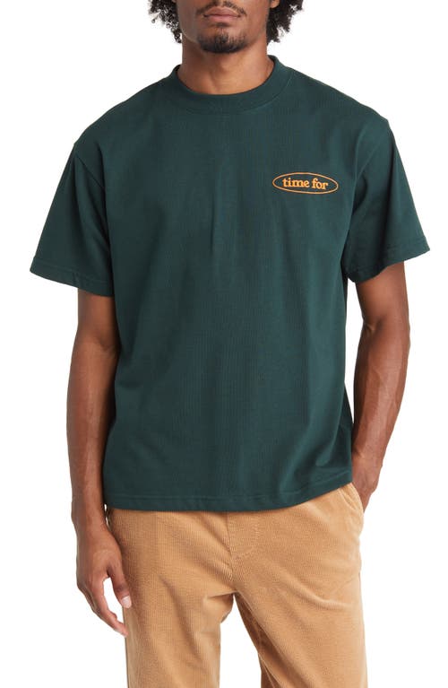 Rest Cotton Graphic T-Shirt in Green