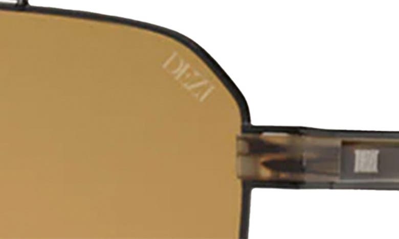 Shop Dezi 6ft 62mm Oversize Aviator Sunglasses In Black / Olive