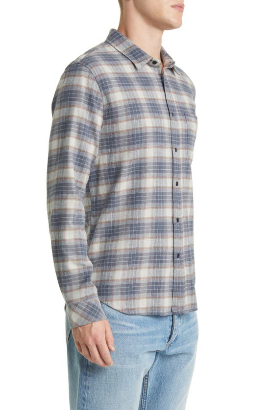 Shop Rails Sussex Plaid Stretch Flannel Button-up Shirt In Arrowroot Flint Melange