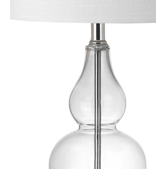 Jonathan Y Anya Mini Glass Led Table Lamp In Clear