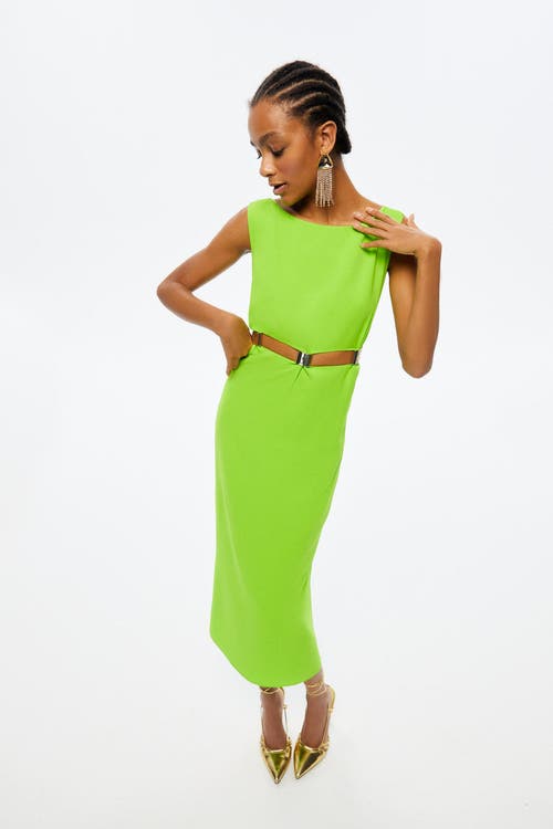 Cut-Out Maxi Dress in Bright Green