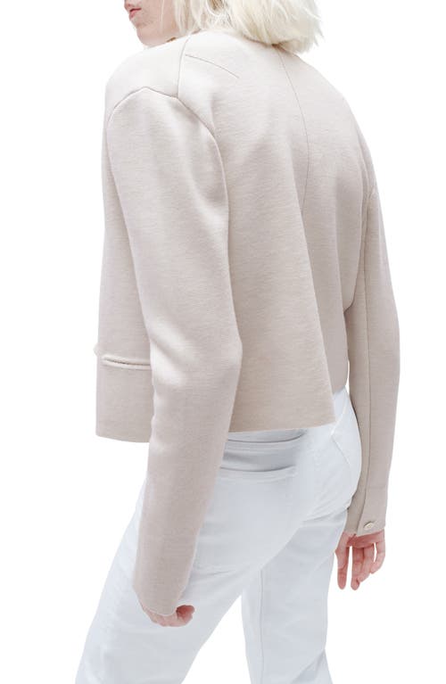 Rag & Bone Joy Cropped Wool-blend Blazer In Ivory