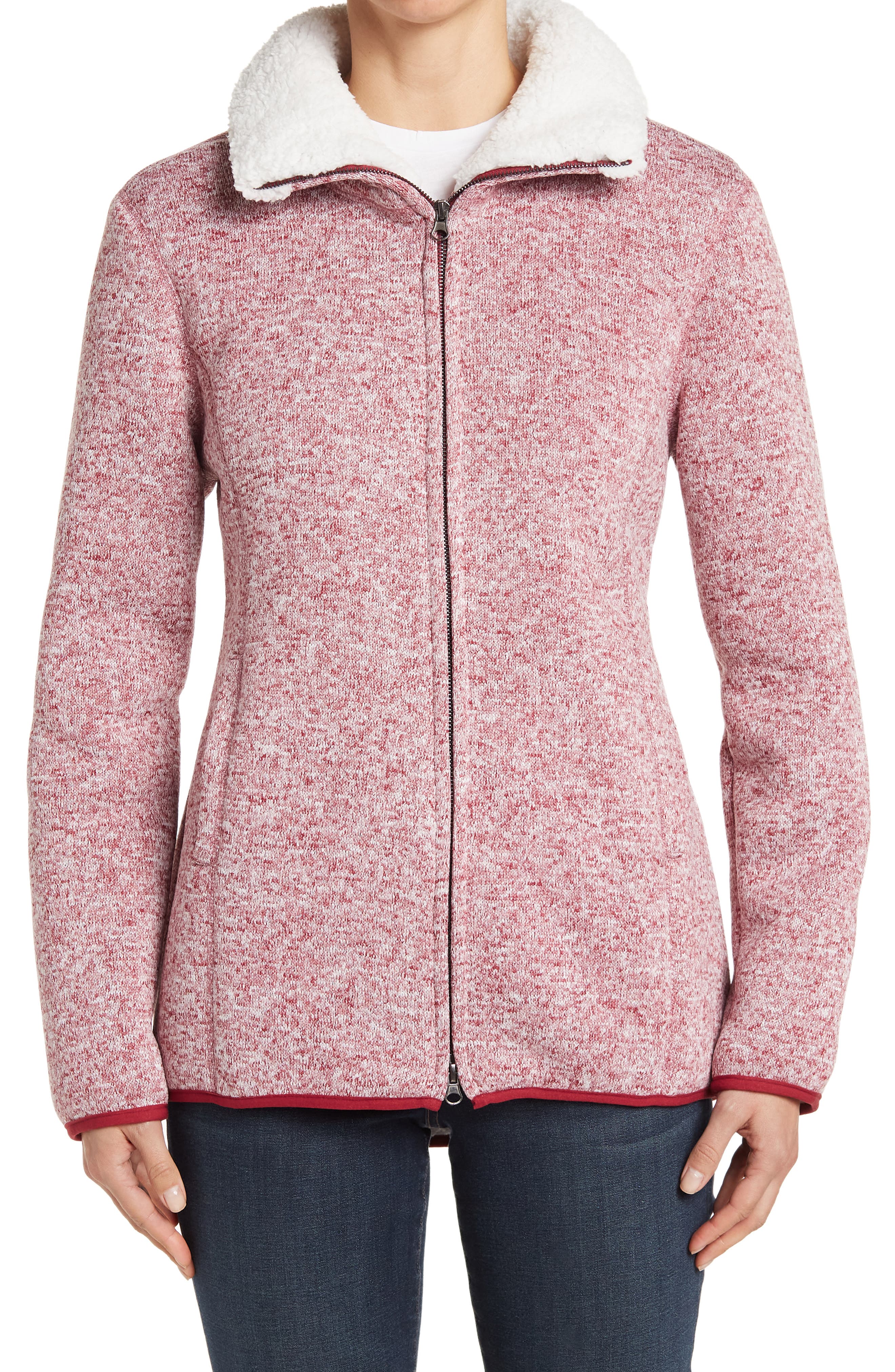 lined sweater jacket