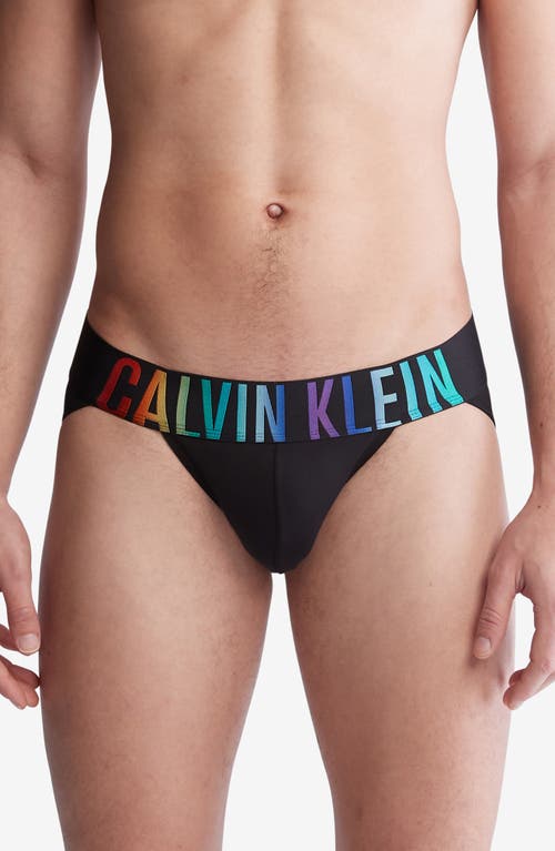 Shop Calvin Klein Intense Power Pride Microfiber Briefs In Black