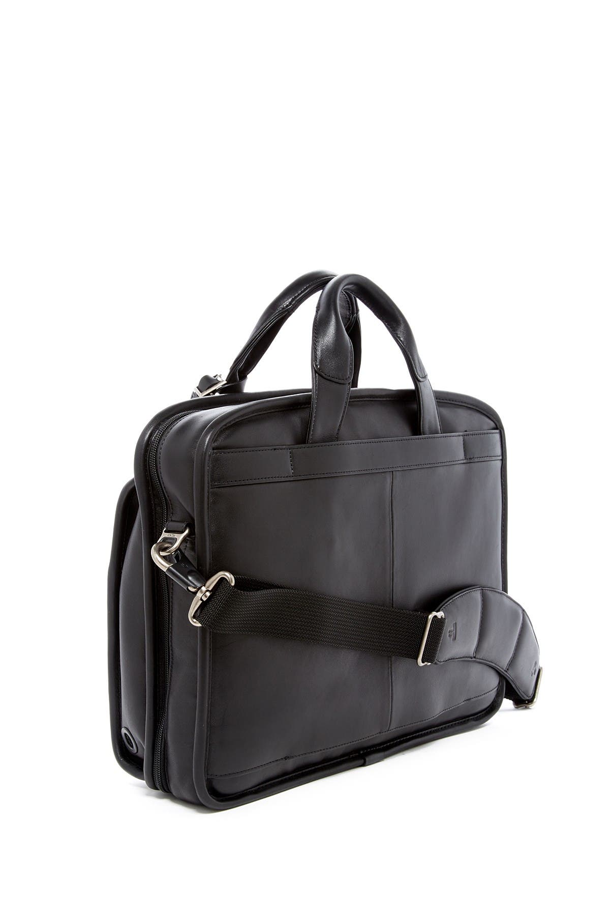 tumi leather laptop bag
