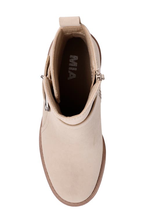 Mia Cleste Wedge Bootie In Sand