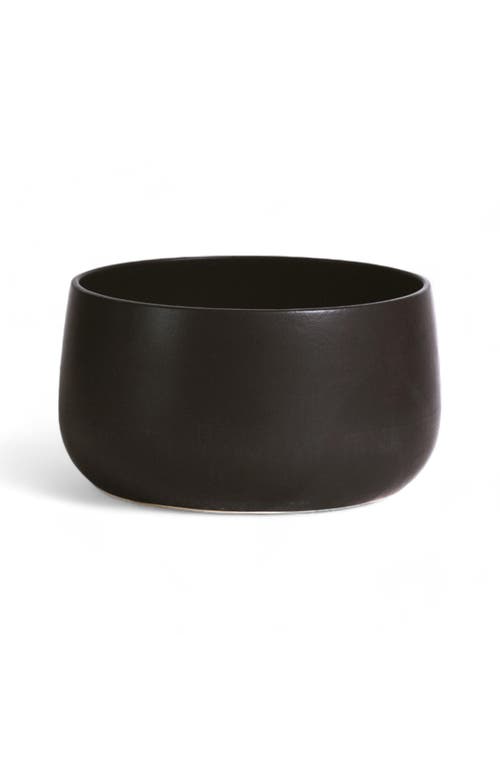 Shop Gharyan Stoneware Stoneware Serving Bowl In Black