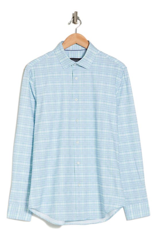 Bugatchi James Plaid Button-up Shirt In Blue
