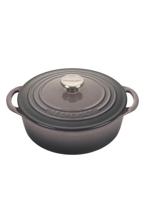 New Le Creuset Enameled Cast Iron Bread Oven French Gray Grey