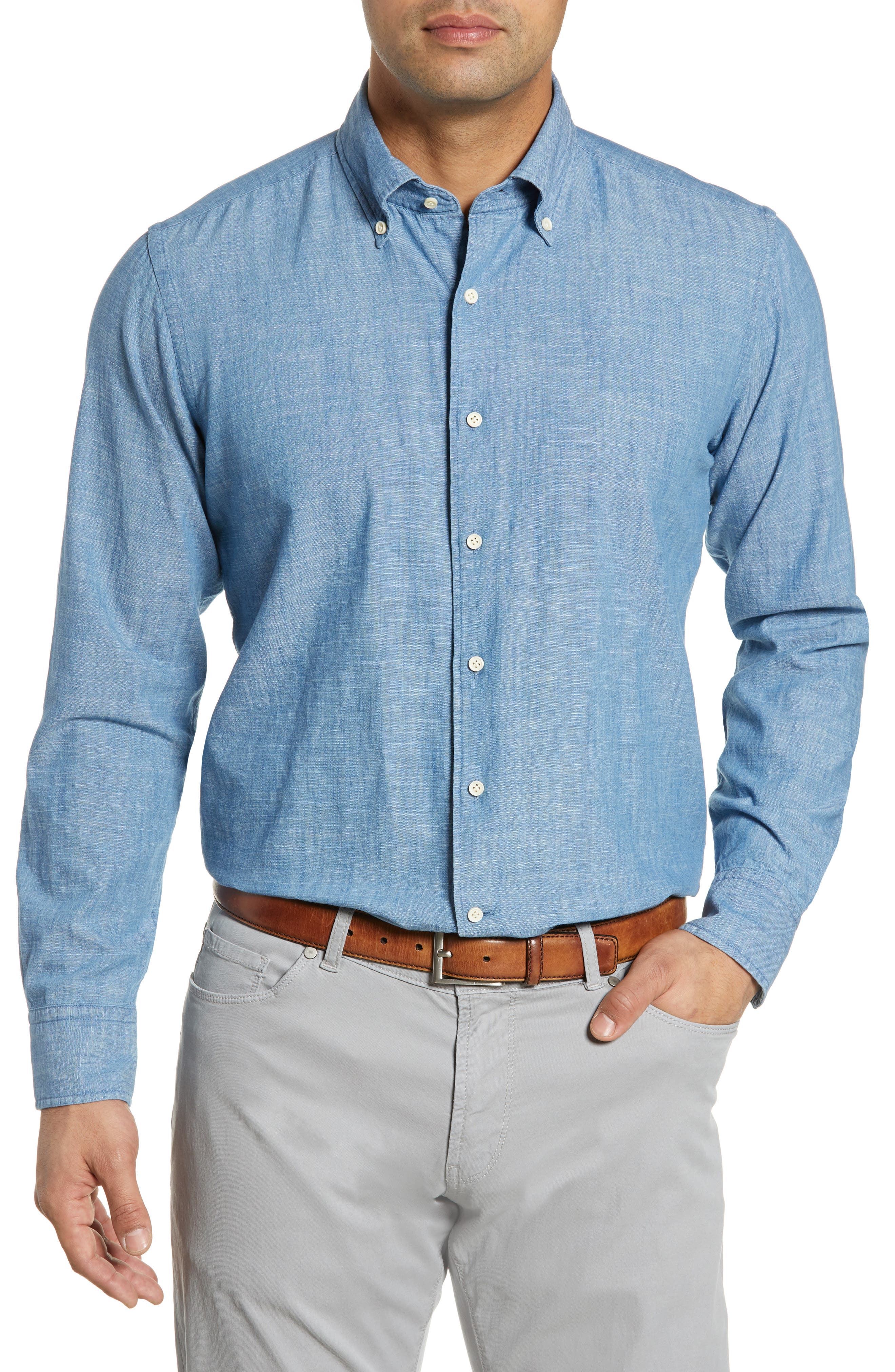 peter millar denim shirt