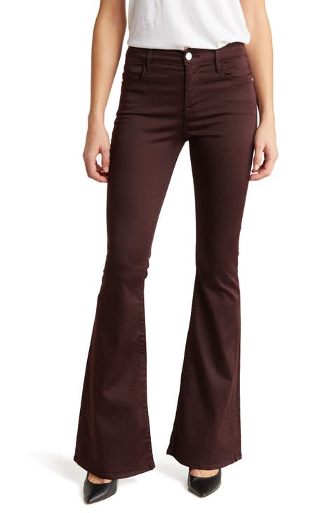 Le High Rise Flare Jeans in Film Noir