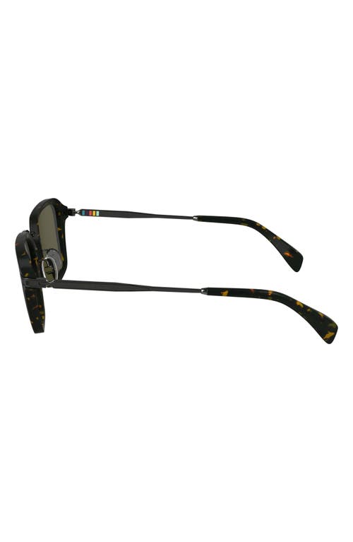 Paul Smith Kramer 52mm Rectangular Sunglasses In Dark Havana