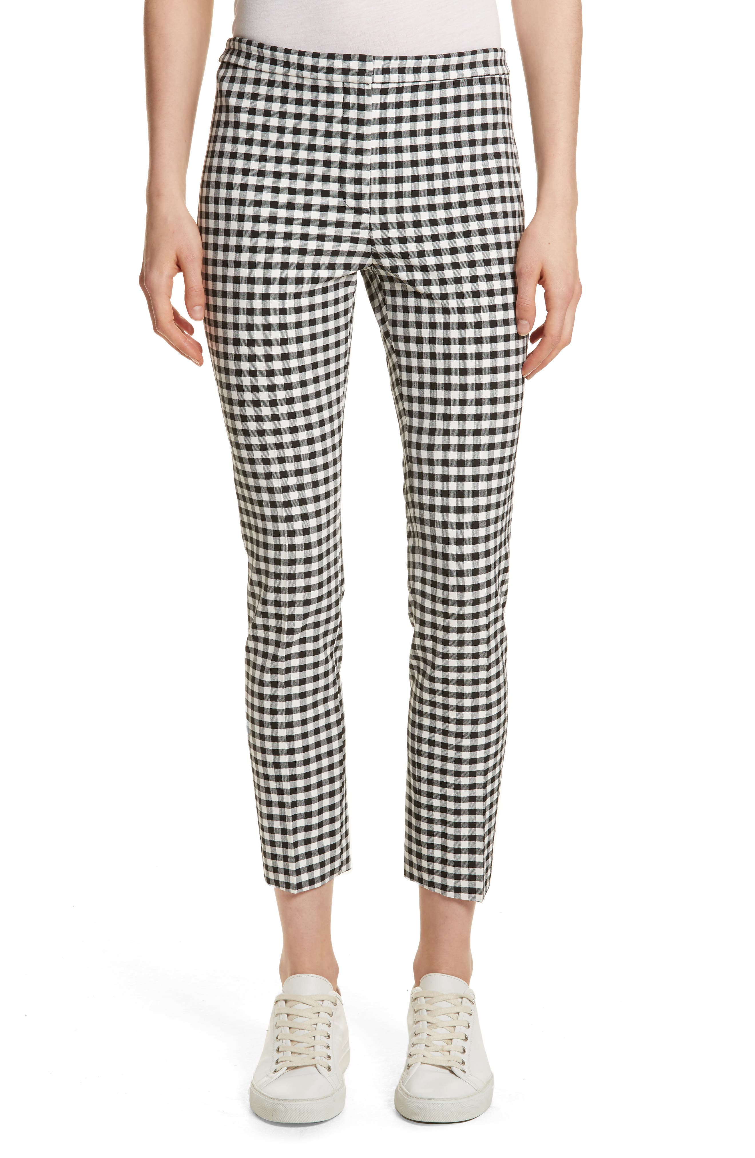 skinny gingham pants
