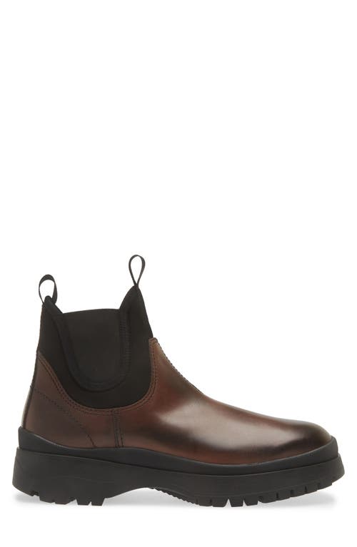 Shop Prada Brixxen Chelsea Boot In Ebano