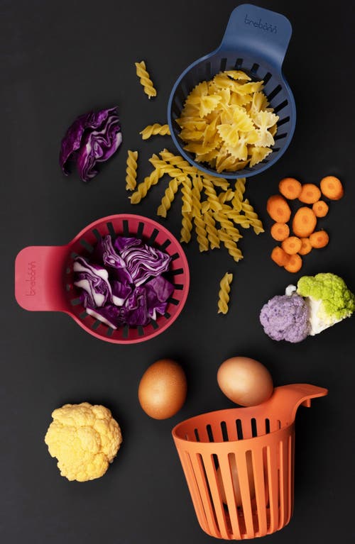 Trebonn 3-piece Cooking Baskets In Blue/orange/red