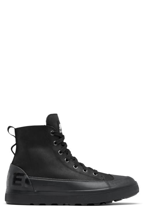 Shop Sorel Cheyanne Metro Ii Waterproof Boot In Black Sea Salt