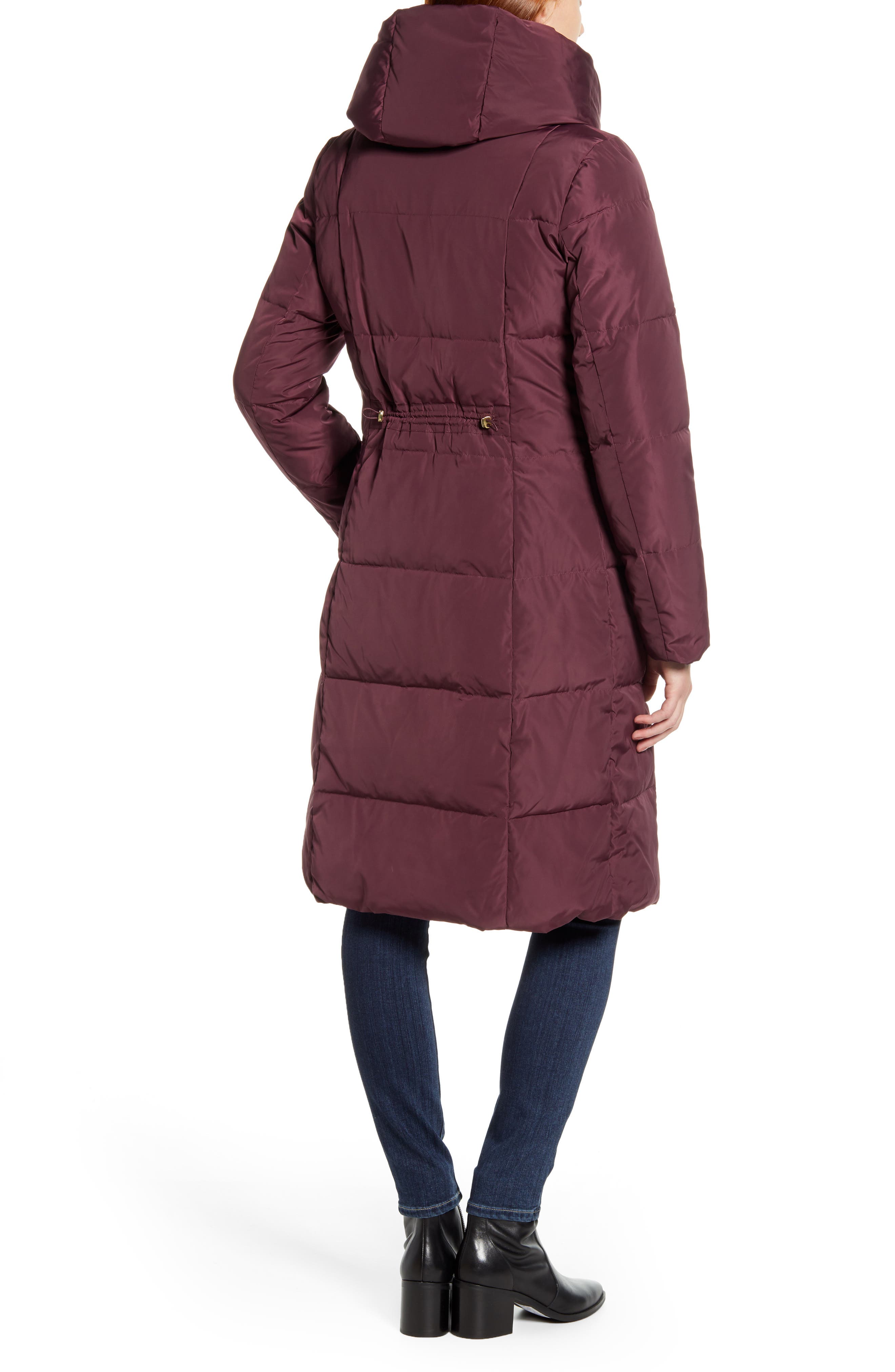 signature hooded down maxi puffer coat