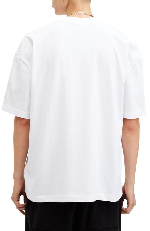 Shop Allsaints Subverse Logo Graphic T-shirt In Optic White