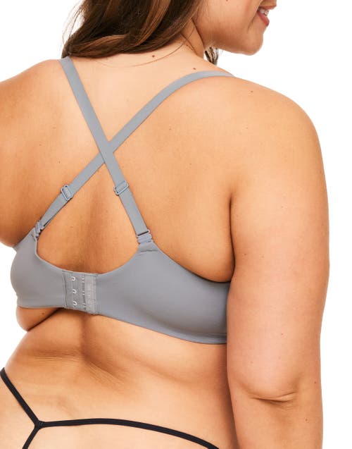 Adore Me Janelle Contour Demi Bra In Dark Grey