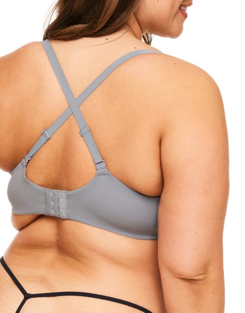 Shop Adore Me Janelle Contour Demi Bra In Dark Grey