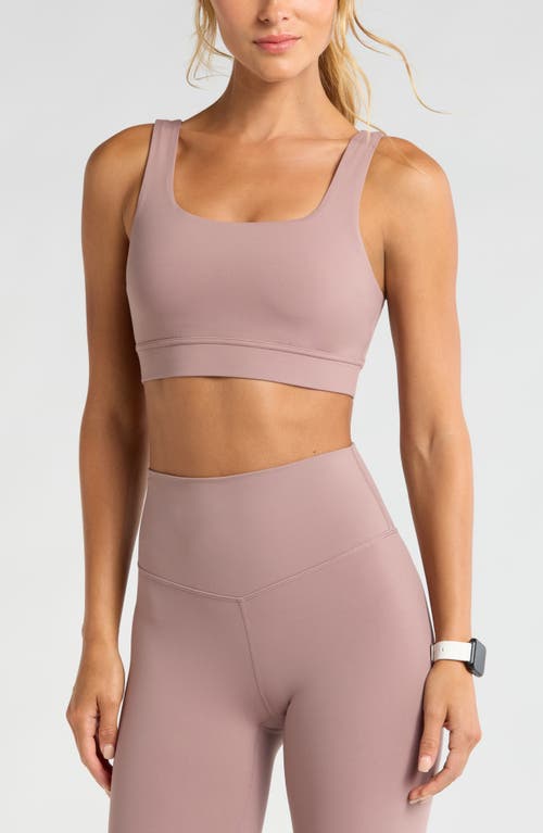 Zella Luxe Lite Squared Up Sports Bra in Purple Moon 