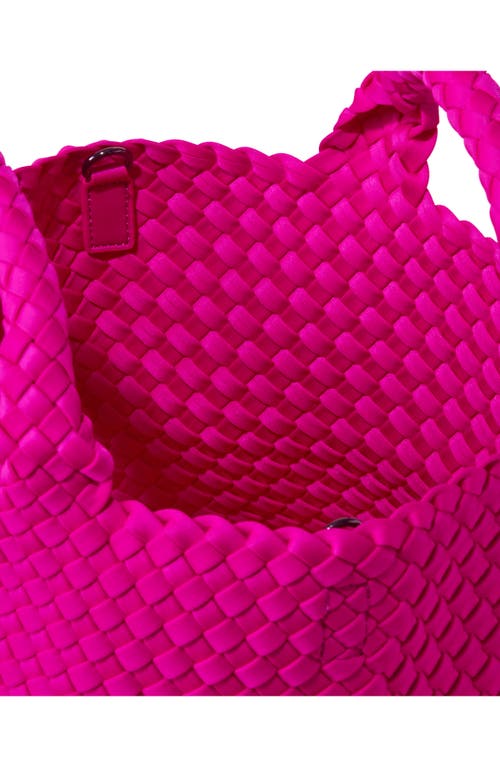 Naghedi St. Barths Woven Mini Tote In Miami Pink